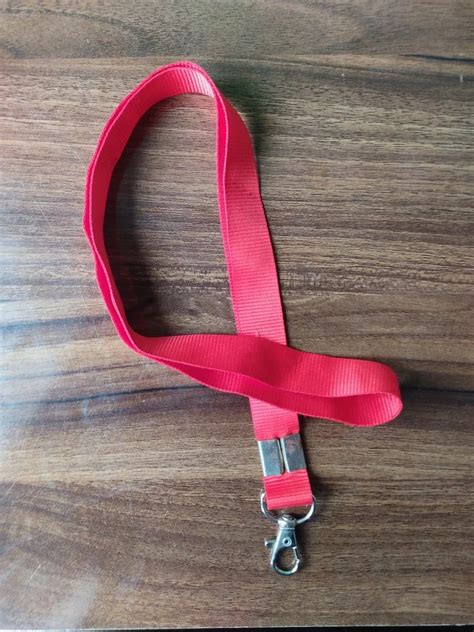 Plain Red Satin Id Card Lanyard At Rs In Faridabad Id