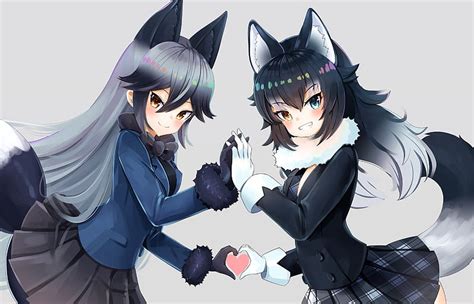 Anime Kemono Friends Gray Wolf Kemono Friends Hd Wallpaper Peakpx