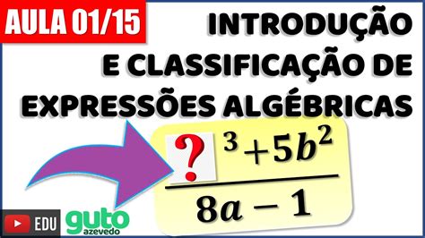 Classificação de Expressões Algébricas Curso de Expressões algébricas