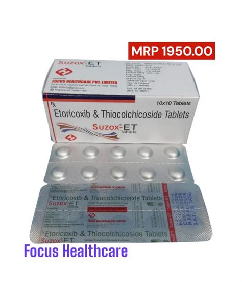 Etoricoxib Thiocolchicoside Tablet 10 10 Tablets At Rs 1950 Box In