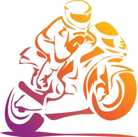 Motorbike Rider Sports Race Wall Sticker