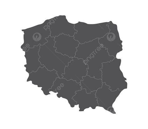 Poland Map Outline Border Contour Vector Outline Border Contour PNG