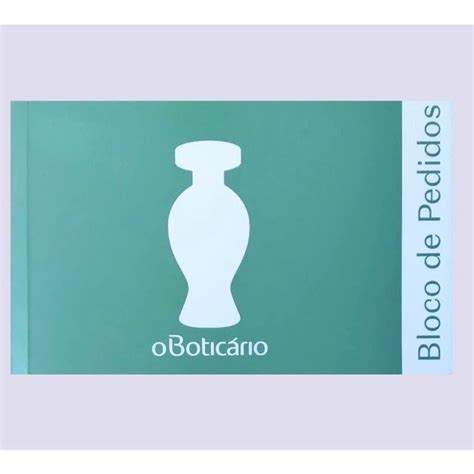 Bloco De Pedidos O Botic Rio Original Shopee Brasil