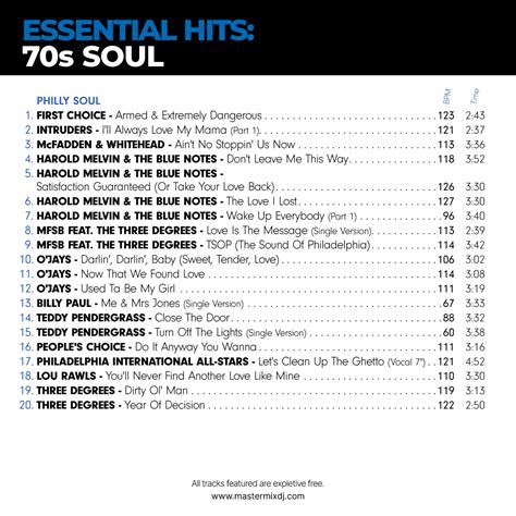 Essential Hits: 70s Soul - Mastermix