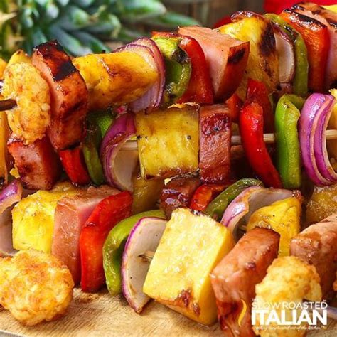 Grilled Hawaiian Beef Kabobs The Slow Roasted Italian