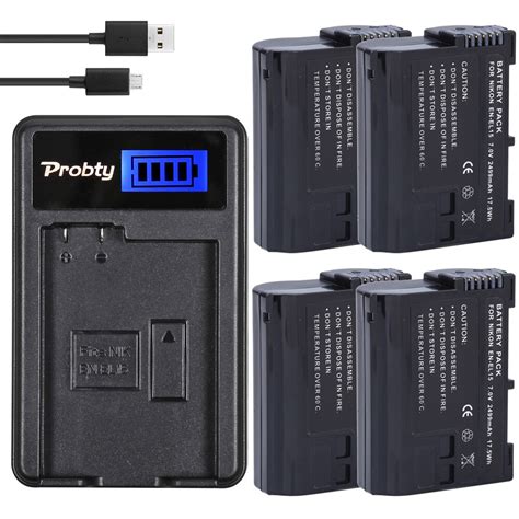 Probty Pcs En El En El Enel Battery Lcd Usb Charger For Nikon