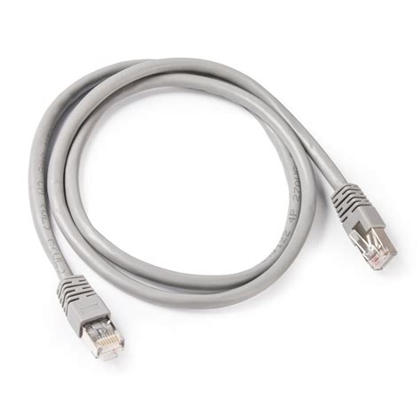 S FTP Cat 6A LSZH Patch Cord Grey 1 M PP6A LSZHCU 1M