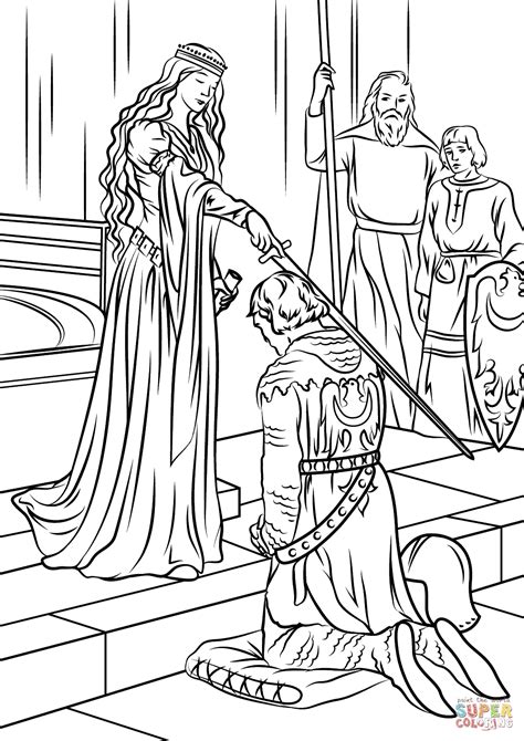 Middle Ages Coloring Pages At Free Printable