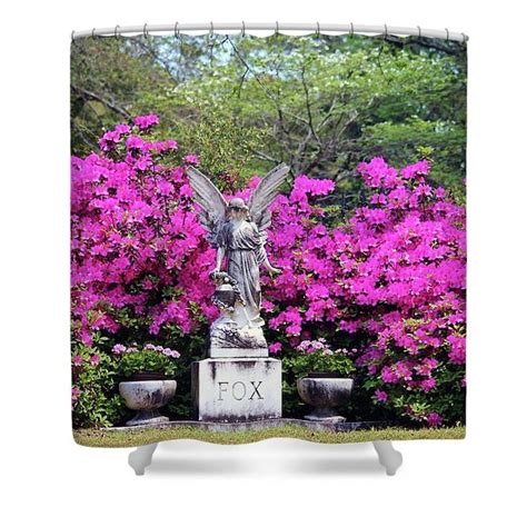 Azalea Angel Shower Curtain By Cynthia Guinn Curtains For Sale Azaleas Shower Curtain Rings