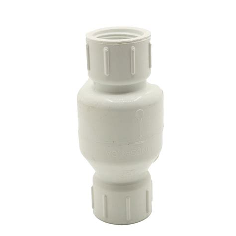 Thrifco 6415312 1 Inch Threaded Pvc Swing Check Valve