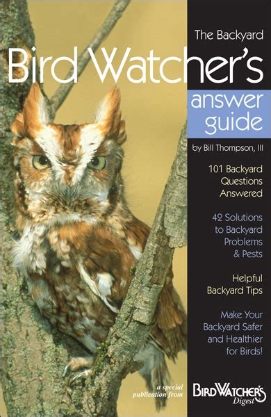 BIRD WATCHER'S DIGEST: THE BACKYARD BIRD WATCHER S ANSWER GUIDE - 9781880241165