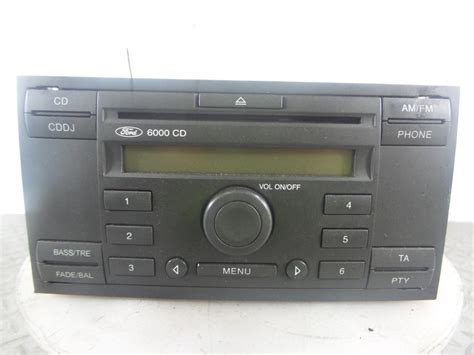 2006 FORD FIESTA 2007 2008 6000CD CD PLAYER RADIO CODE 3M5T 18C815 BE