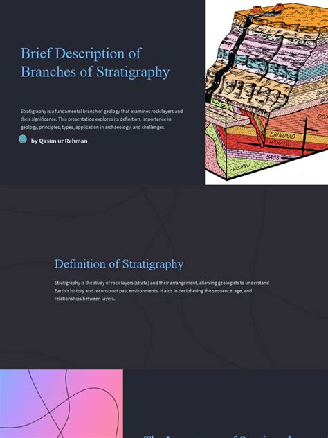 Brief Description Of Branches Of Stratigraphy Pdf Stratigraphy Geology