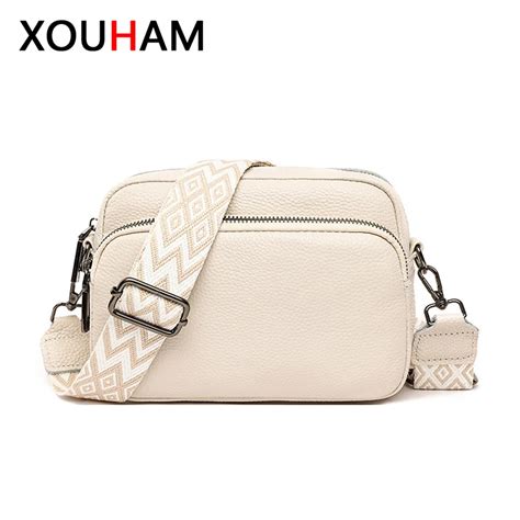 XOUHAM Torba Crossbody Dla Kobiet Ze Sk Ry PU Torby Na Rami Luksusowy