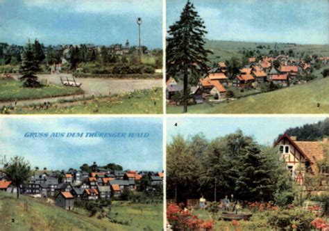 Thüringen Thüringer Wald DDR Mehrbild AK Masserberg Heubach Schnett