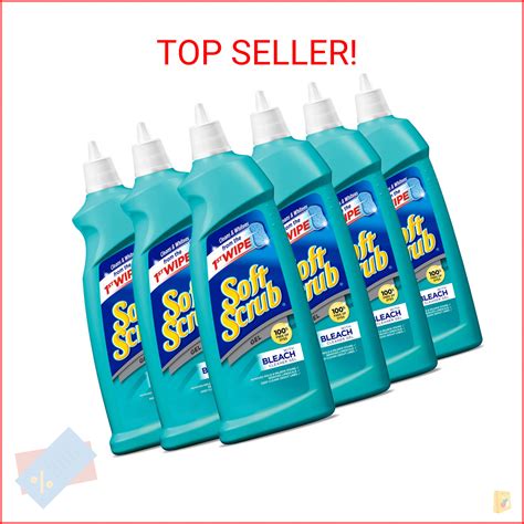 Soft Scrub Gel With Bleach Cleaner 28 6 Ounces Pack Of 6 Ebay