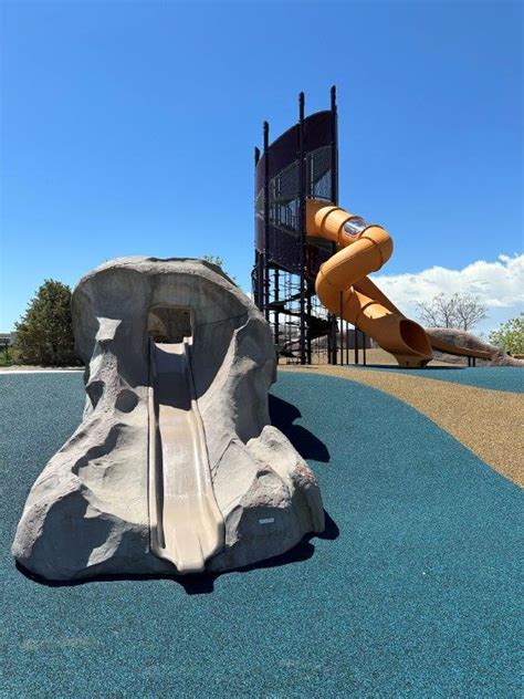 New Playground at Central Park in Denver CO | Slides and Sunshine