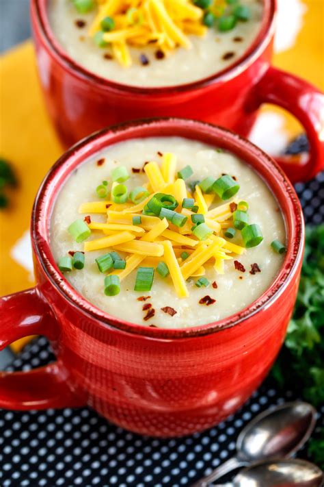 Loaded Baked Potato Soup Using Chicken Stock Cream Cheese And Sour Cream And Then Add Cheddar