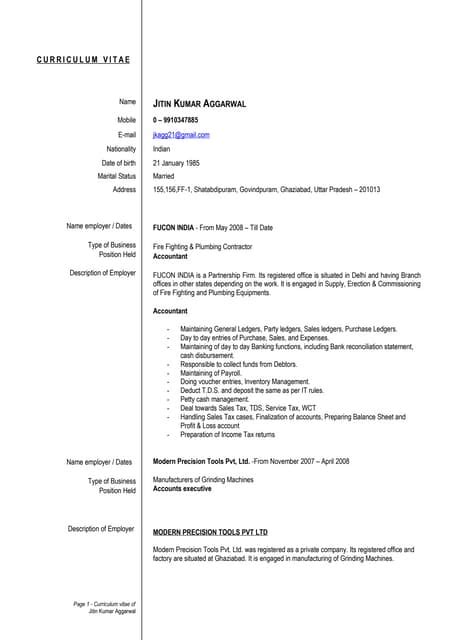 ACCOUNTANT RESUME | PDF