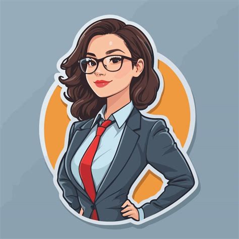 Vector De Dibujos Animados De Mujeres De Negocios Vector Premium