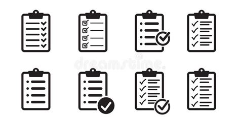 Checklist Icon Flat Style Isolated On Background Checklist Sign Symbol