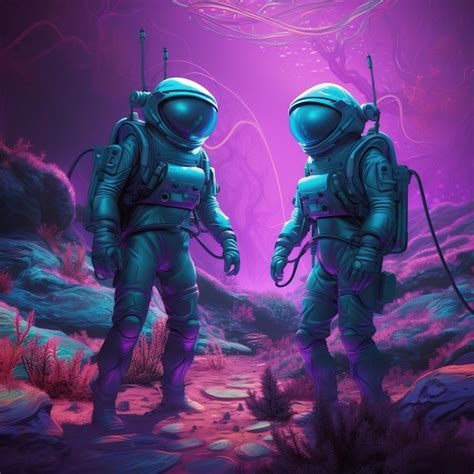 Premium Photo An Astronauts Explores An Alien Desert Planet A