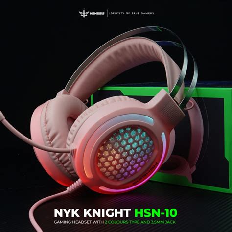 Headset Gaming Pink Terbaik 2022 Nyk Hsn 10 Knight Nyk Nemesis