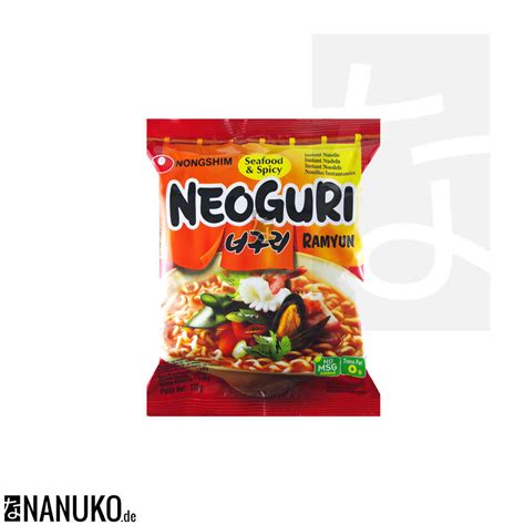 Nongshim Neoguri Ramen Hot 120g Korean Instantnoodle Nanukode