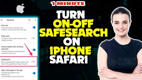 How To Turn On Off Safesearch On Iphone Safari Youtube