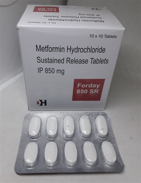 Metformin Hydrochloride Sustained Release Tablets IP At Rs 37 6 Stripe