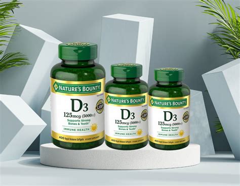 Viên Uống Bổ Sung Vitamin D3 Natures Bounty 5000IU USA Giao Hàng