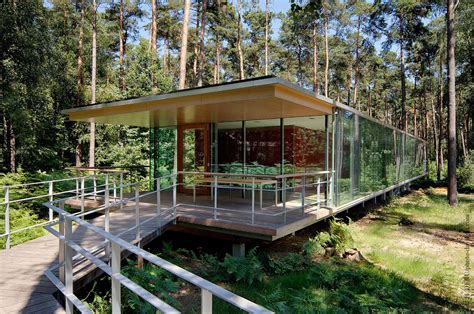 A Modern Forest House Built From Glass Iron And Wood Structure In Ottignies Belgium 4