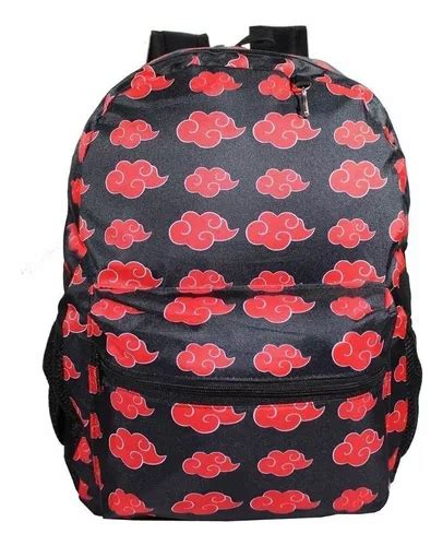 Mochila Naruto Akatsuki Juvenil Masculina Escolar Costas Parcelamento