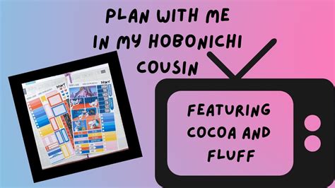 Plan With Me In My Hobonichi Cousin Featuring The Narf Kit From Cocoa