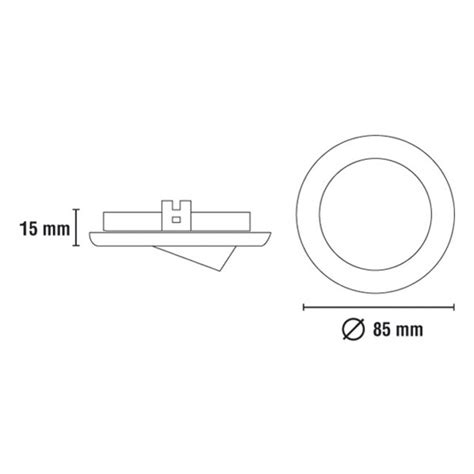 Empotrable Basculante Redondo Cromo 8W Wonderlamp Lamparas Es