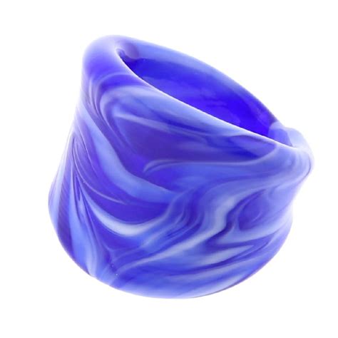 Murano Rings Venetian Marble Ring Blue