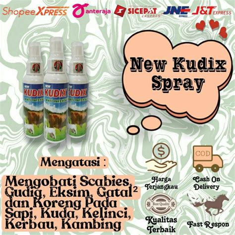 Jual New Kudix Spray Anti Infeksi Kulit Obat Scabies Koreng Luka