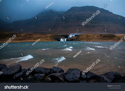 Kirkjufellsfoss Waterfall Cascades Kirkjufell Mountain Stock Photo ...