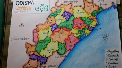 How To Draw Odisha Map Easy Saad Youtube