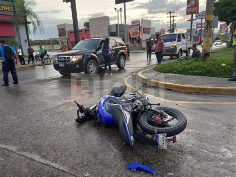 Lesionado Motociclista Tras Impactar Con Camioneta En Sps Hch Tv