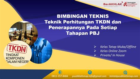 Jadwal Bimtek Teknik Perhitungan Tkdn Dan Penerapannya Pada Setiap