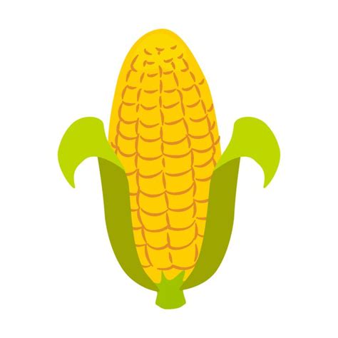 cartoon flat cute corn | Cartoon, Corn drawing, Cute