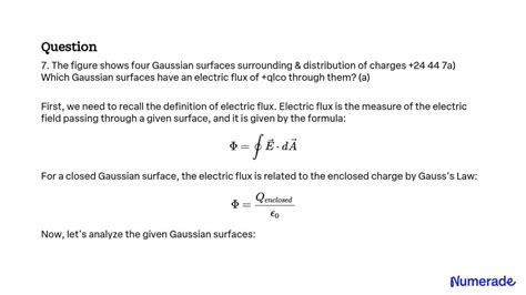 SOLVED The Figure Shows Four Gaussian Surfaces Surrounding A