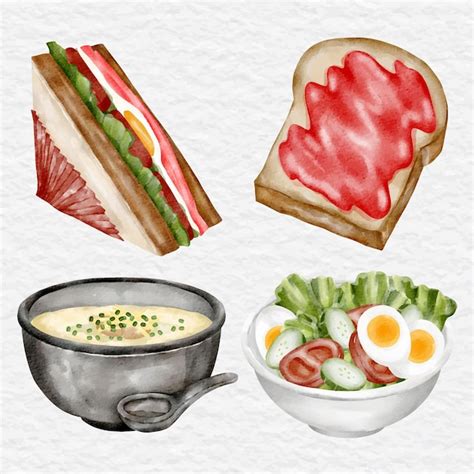 Soup And Sandwich Clip Art