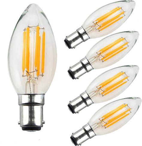 Yiun C35 B15 LED Candle Bulbs 6W 60W Incandescent Bulbs Equivalent