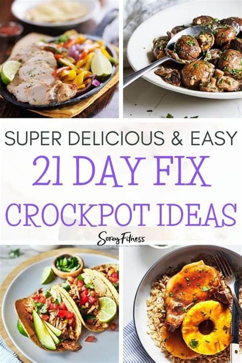 Best 21 Day Fix Crockpot Recipes With Container Counts 21 Day Fix