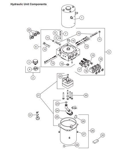 FISHER HDX SERIES SNOWPLOWS - HYDRAULIC UNIT COMPONENTS - FACTORY ...