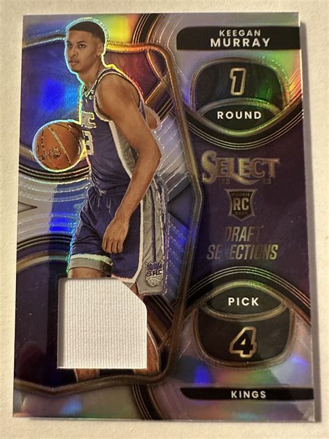 Keegan Murray Panini Select Draft Selections Patch Silver Prizm