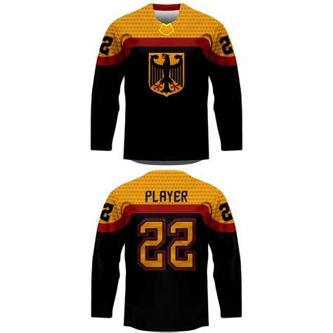 Team Germany 2022 Hockey Jersey Dark SEIDER