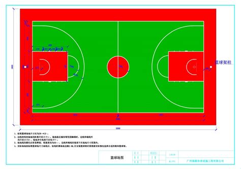 篮球场的标准尺寸 广州福顺体育设施工程有限公司